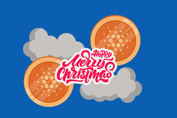 Cardano Christmas Cloud Greeting Art for Illustrations