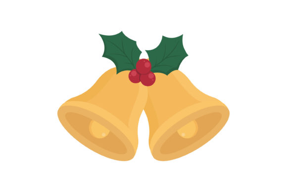 Christmas Bell Vector-5 Illustrations for Holiday Content