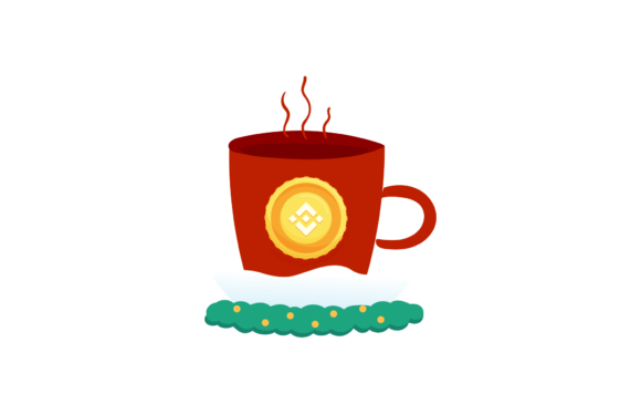 Christmas Binance Glass Decoration Cup Illustrations
