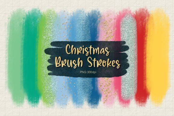 CHRISTMAS BRUSH STROKES Illustrations