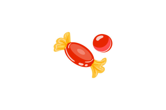 Christmas Chocolate Candy Design Art for Illustrations
