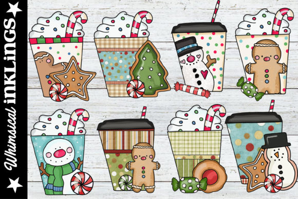 Christmas Coffee and Cookies Illustration Review