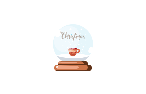 Christmas Present Snowball Cup Illustrations