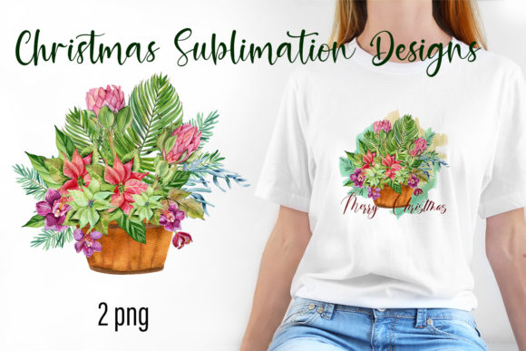Christmas Sublimation Designs, Winter Illustrations for Handmade Creations