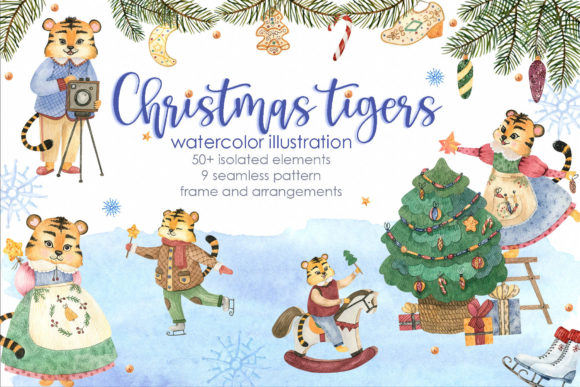 Christmas Tigers Watercolor Set Review