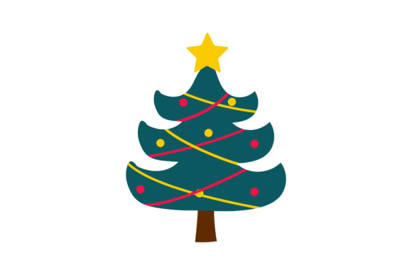 Christmas Tree Vector-243 Illustrations for Crafting and Design