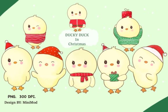 Ducky Duck in Christmas Illustration Review