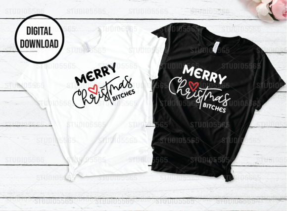 Merry Christmas Bitches Illustrations for Local Branding